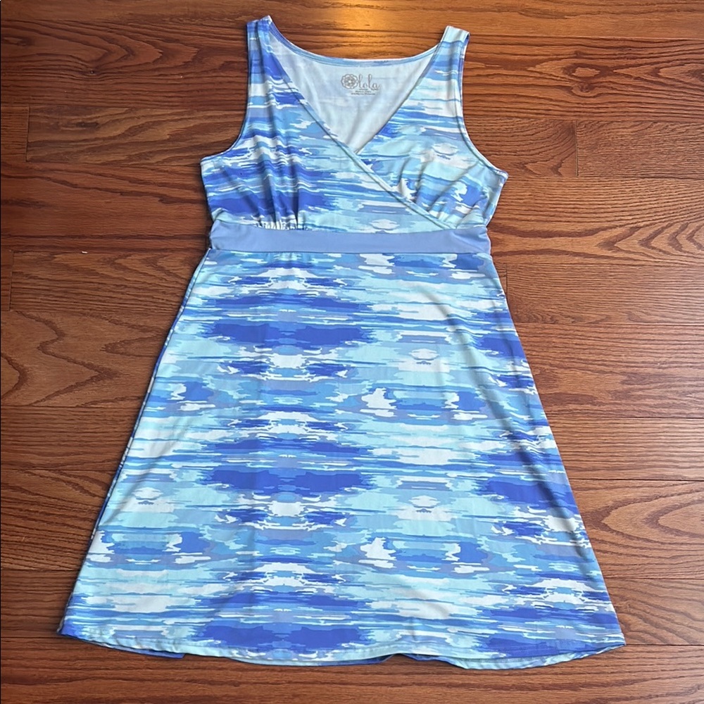 Lola Blue Sleeveless V-Neck Sundress